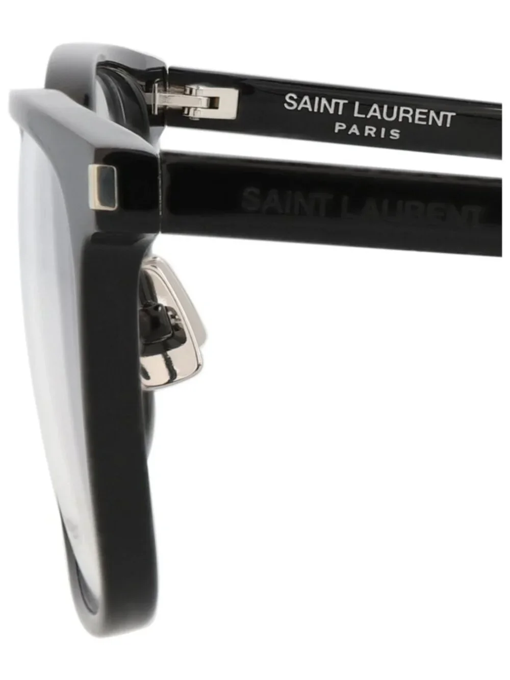 New Saint Laurent Women's Eyeglasses Square Rectangle Acetate Frame Mens Black